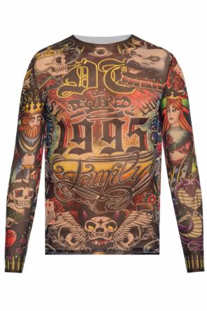 T-shirt with a tattoo motif, zdjęcie 1 T-shirt with a tattoo motif od Dsquared2